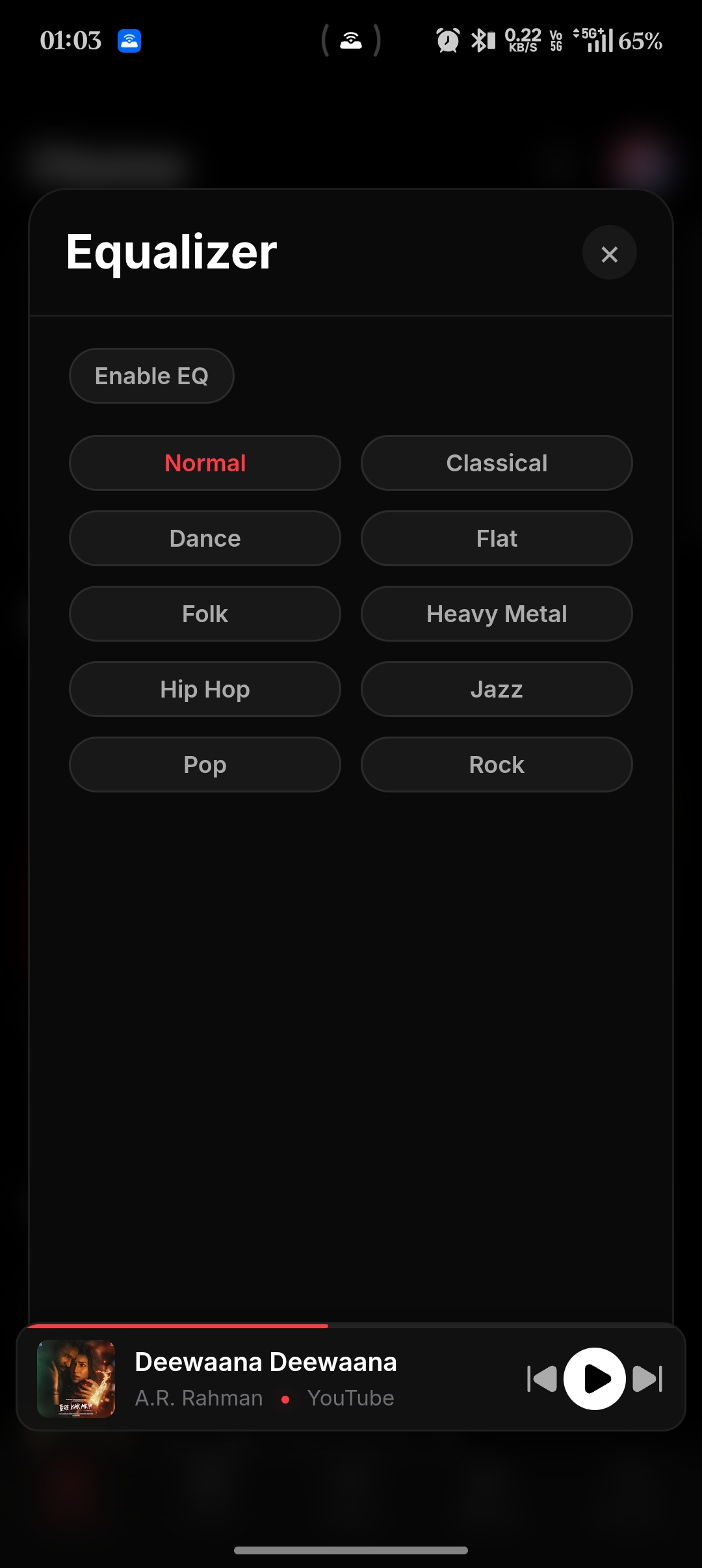 Null Music Equalizer